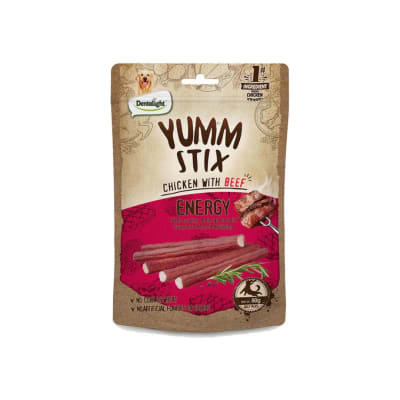 YUMM STIX ENERGY SNACK PERRO POLLO CON CARNE DE RES 50GR1