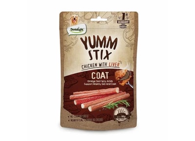 YUMM STIX COAT SNACK PERRO POLLO CON HIGADO 50GR1