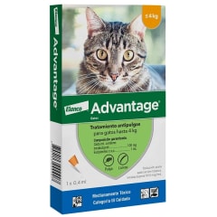 ADVANTAGE PIPETA ANTIPULGAS HASTA 4 KG