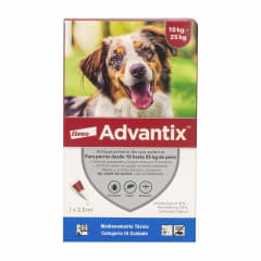 ADVANTIX PIPETA ANTIPULGAS PERRO 10 A 25 KG