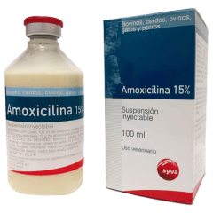 AMOXICILINA 15% 100ML SOLUCIÓN INYECTABLE