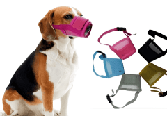BOZAL PARA PERRO AJUSTABLE CON VELCRO