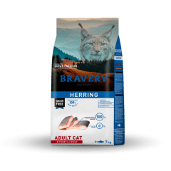 BRAVERY GATO ADULTO ESTERILIZADO ARENQUE 2KG