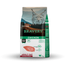 BRAVERY GATO ADULTO ESTERILIZADO POLLO