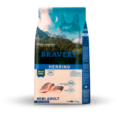 BRAVERY PERRO ADULTO RAZAS PEQUEÑAS ARENQUE 2KG