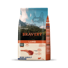 BRAVERY PERRO MINI ADULT RAZAS PEQUEÑAS CORDERO 2KG