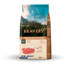 BRAVERY PERRO ADULTO RAZAS PEQUEÑAS CERDO IBERICO 2KG