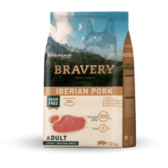 BRAVERY PERRO ADULTO RAZAS MEDIANAS/GRANDES CERDO IBERICO