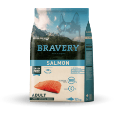 BRAVERY PERRO ADULTO RAZAS MEDIANAS/GRANDES SALMON