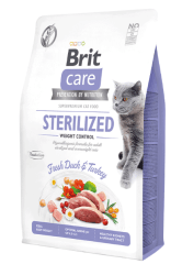 BRIT CARE GATO STERILIZED WEIGHT CONTROL FRESH DUCK & TURKEY