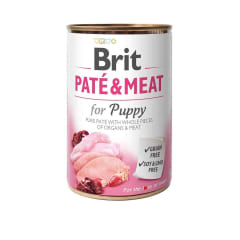 LATA BRIT CARE PERRO CACHORRO PATE 400 GRS