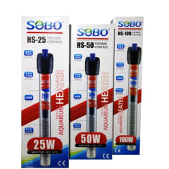 TERMOCALEFACTOR DE VIDRIO PARA ACUARIOS 25W - 50W - 100W