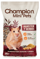 CHAMPION MINI PETS HAMSTER Y GERBOS (PUKY) 500GR