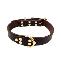 MARBEN PETS COLLAR ECO CUERO DOBLE ARGOLLA PARA PERRO