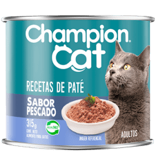 LATA CHAMPION CAT RECETAS DE PATE 315GR VARIEDADES