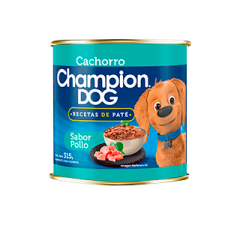 LATA CHAMPION DOG CACHORRO 315GR POLLO
