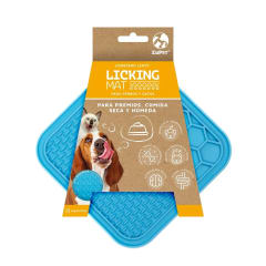 LICKING MAT CUADRADO CELESTE