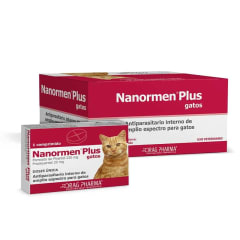 NANORMEN PLUS GATOS ANTIPARASITARIO INTERNO (1COMPRIMIDO)