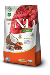 N&D QUINOA GATO SKIN & COAT PESCADO, COCO Y CURCUMA