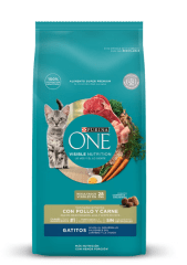 PURINA ONE GATITOS POLLO Y CARNE 2KG