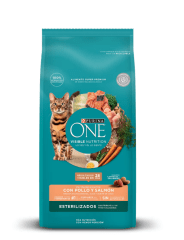 PURINA ONE GATO ADULTO ESTERILIZADO POLLO Y SALMON