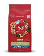 PURINA ONE PERRO CACHORRO POLLO Y CARNE 2KG