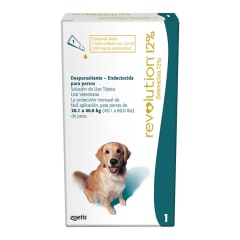 REVOLUTION 12% 20-40KG PERROS ANTIPARASITARIO INTERNO Y EXTERNO