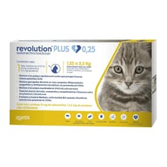 REVOLUTION PLUS GATITOS 1.25 A 2.5KG 0,25ML ANTIPULGAS INTERNO Y EXTERNO