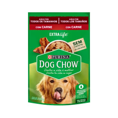 SACHET DOG CHOW ADULTO CARNE 100GR