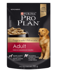 SACHET PRO PLAN PERRO ADULTO CARNE 100GR