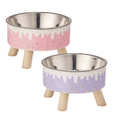 PLATO ACERO INOXIDABLE CON ALTURA COLORES