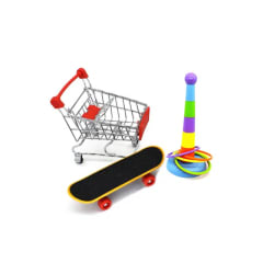 SET JUEGO 3 PIEZAS PATIN, CARRO Y CONO