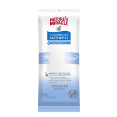 NATURE MIRACLE TOALLITAS DEODORIZING BATH 25 UNIDADES
