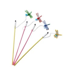 JUGUETE PARA GATOS VARILLA LIBELULA 30CM