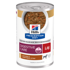 LATA HILL'S PRESCRIPTION DIET PERRO I/D CUIDADO DIGESTIVO 370GR PAVO