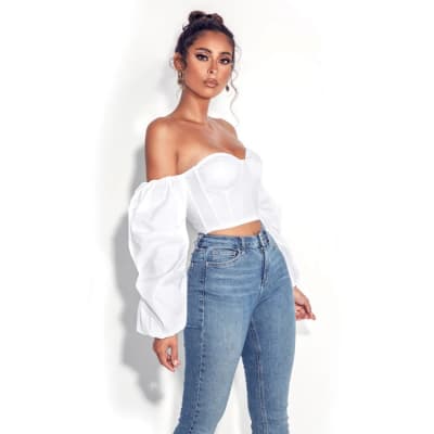 Corset Mangas Englobada Blanco1