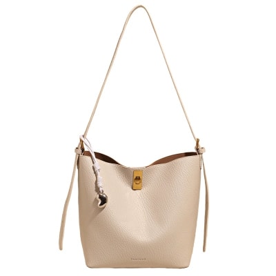 Bolso Mini Shopper Candado Beige1