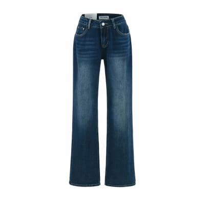 Jeans Wide leg Flaviana Azul Oscuro1