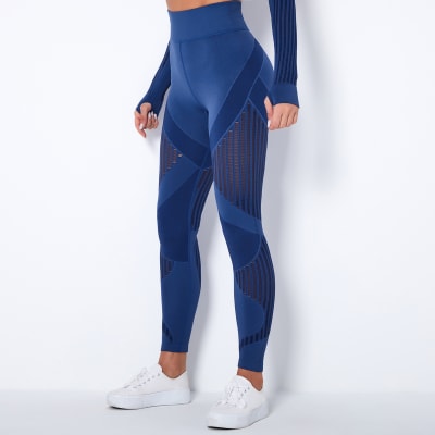 Leggings  Ranurado Azul3