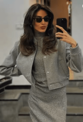 Chaqueta Anne Bomber Gris1