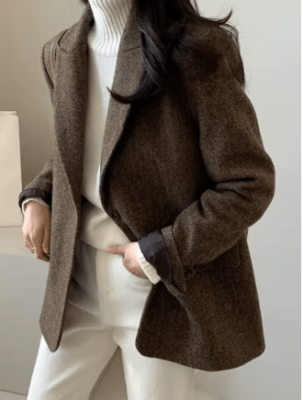 Chaquetas Brusell de Lana  Marron1