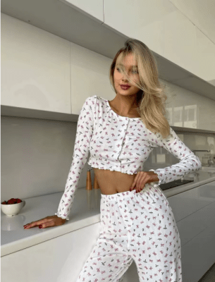 Pijama Mujer Close Estampado Floral4