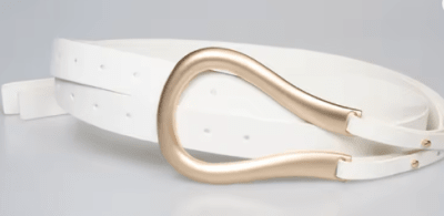 Correa de Muñeca con Hebilla de Metal Blanco1