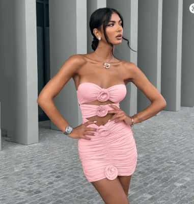 Traje de Baño una Pieza Palolem Rosado4