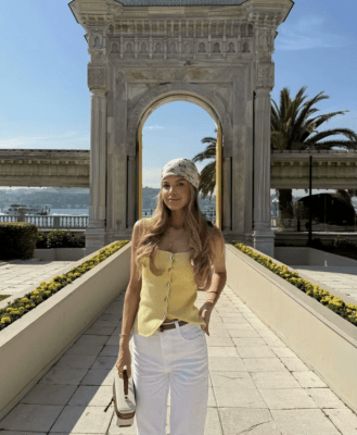 Top ajustado florencia Amarillo para mujer1