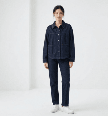 Chaqueta Denim Mujer Selene Azul Oscuro1