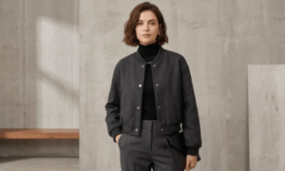 Chaqueta Bomber Negra Mujer4