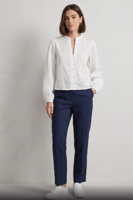 Camisa Blanca Bordada Alba Mujer1