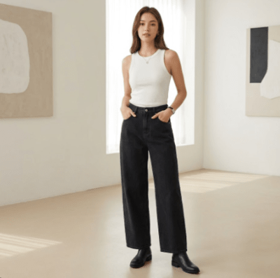 Jeans boyfriend mujer regina negro1