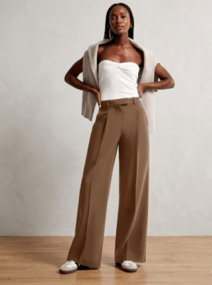 Pantalón Mujer Palazzo Viena Mocca1